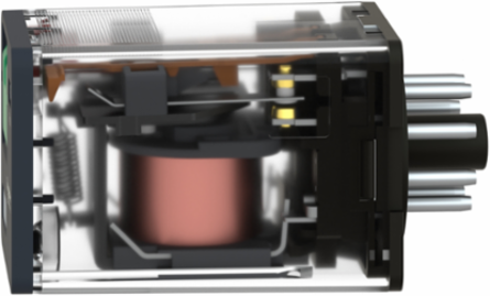 Universal Plug-in Relay, 10A, 2 C/O, 24V AC, Lockable Test Button, IP40