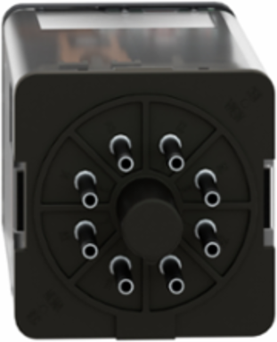 Universal Plug-in Relay, 10A, 2 C/O, 24V AC, Lockable Test Button, IP40