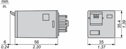Harmony Universal Plug-in Relay, 10A 2CO 120V AC, IP40