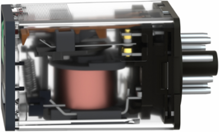 Universal Plug-in Relay, 10A, 2 C/O, 24V AC, IP40, with LED