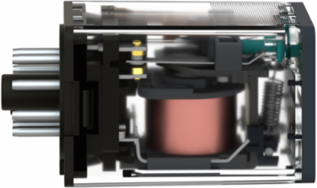 Universal Plug-in Relay 10A 2C/O 24V DC, IP40, Lockable Test Button