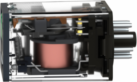 Universal Plug-in Relay 10A 2C/O 24V DC, IP40, Lockable Test Button