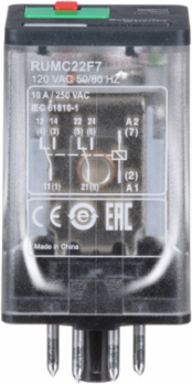 Harmony Electromechanical Relay, 10A, 120V AC, 2 C/O, IP40