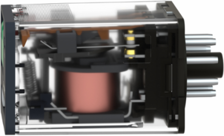 Universal Plug-in Relay, 10A 2C/O, 230V AC, IP40, Lockable Test Button