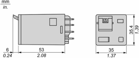 Harmony Electromechanical Relay, 10A, 3CO, 24V DC, IP40