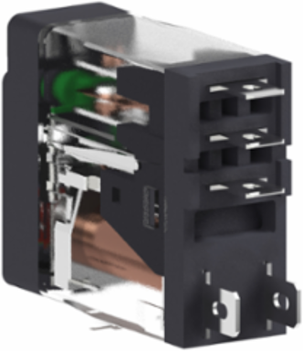 Harmony Electromechanical Relay, 24V AC, 10A, 1 C/O, Lockable Test Button
