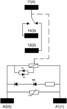 Harmony Electromechanical Relay 10A 1 C/O 230V AC with LED Indicator