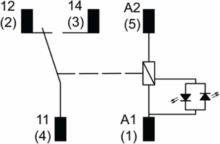 Plug-In Relay 10A 1C/O 12V DC with LED Indicator
