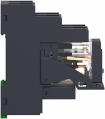 Pre-assembled Plug-In Relay, 5A, 24V DC, 2 CO, Lockable Test Button