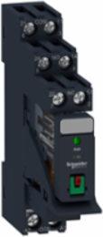 Harmony Electromechanical Relay, 5A, 24V AC, 2 CO, with LED, Lockable Test Button