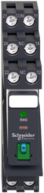 Harmony Electromechanical Relay, 5A, 24V DC, 2 CO, Lockable Test Button