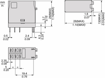 Harmony Electromechanical Relay, 5A, 2CO, 24V AC, IP40