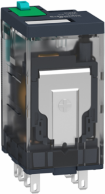 Miniature Plug-in Relay, 12A 2 C/O, 24V DC, Lockable Test Button
