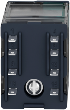 Miniature Plug-in Relay, 12A 2 C/O, 24V DC, Lockable Test Button