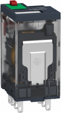 Miniature Plug-in Relay 120V AC, 12A, 2 C/O, IP40, Lockable Test Button