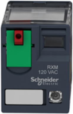 Miniature Plug-in Relay 12A 2 C/O 120V AC with LED