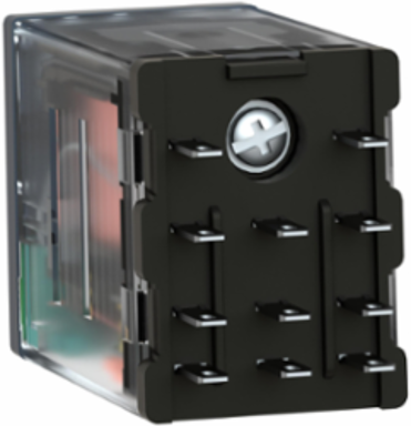 Miniature Plug-in Relay, 10A, 3 C/O, 24V DC, Lockable Test Button, LED
