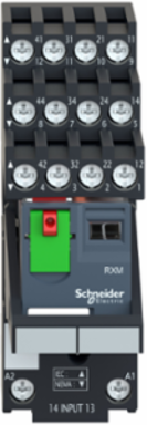 Miniature Plug-In Relay, 6A 4 C/O, 24V AC, Lockable Test Button