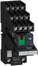 Miniature Plug-In Relay, 6A 4 C/O, 24V AC, Lockable Test Button