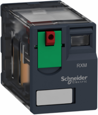 Miniature Plug-in Relay, 4 C/O, 6A, 240V AC, Lockable Test Button