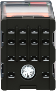 Miniature Plug-In Relay 4 C/O, 6A, 230V AC, Lockable Test Button, LED
