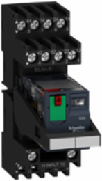 Miniature Plug-In Relay 6A 4CO 230V AC with LED, Lockable Test Button