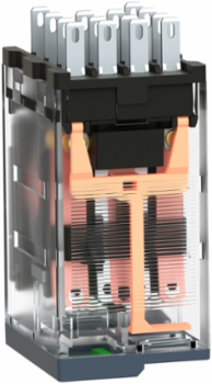 Miniature Plug-in Relay, 6A, 4 CO, 24V DC, with LED, IP40