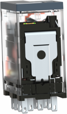 Miniature Plug-in Relay, 6A, 4 CO, 24V DC, with LED, IP40