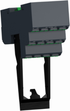 Push-In Socket Relay 12A 2C/O, IP20, 98 mm Length, Clip-On Mount