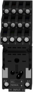 Harmony Electromechanical Relay Socket, 250V AC, 10A, 4 Contacts