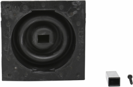 PowerPact H/J Toggle Boot Accessory, Rubber, Front Mounting