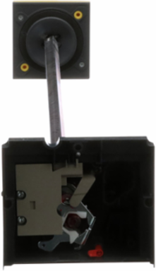 PowerPact H/J Rotary Handle, Red with Yellow Bezel, 1.5 N.m Tightening Torque
