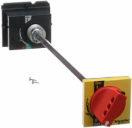 PowerPact H/J Rotary Handle, Red with Yellow Bezel, 1.5 N.m Tightening Torque