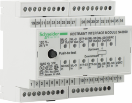 Circuit Breaker Restraint Interface Module 120VAC, 10W, AWG 24-18