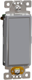 Switch, X Series, 15A, single pole, 1 way, gray, 10 pc order qty