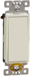 Switch, X Series, 15A, single pole, 1 way, light almond, 10 pc order qty
