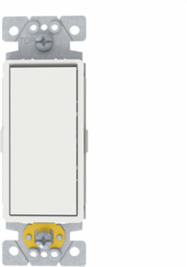Switch, X Series, 15A, single pole, momentary, white