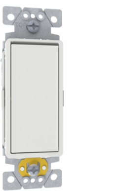 Switch, X Series, 15A, single pole, 3 way, white, 10 pc order qty