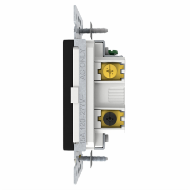 Switch, X Series, 15A, single pole, 3 way, black