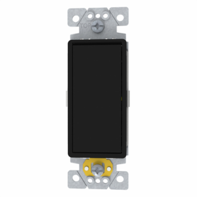 Switch, X Series, 15A, single pole, 3 way, black