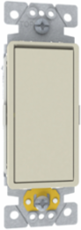 Switch, X Series, 15A, single pole, 3 way, light almond