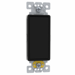 Switch, X Series, 15A, single pole, 4 way, black