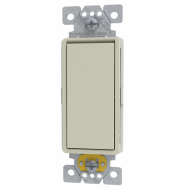 Switch, X Series, 15A, single pole, 4 way, light almond