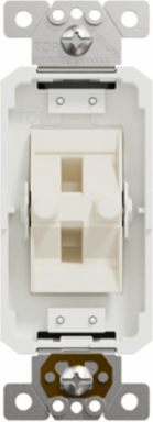 X Series 15A 4-Way Switch Module 120V/277V, Flush Mounting, Matt Finish