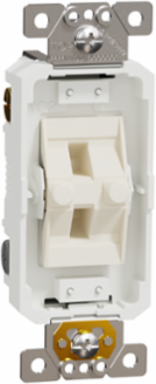 X Series 15A 4-Way Switch Module 120V/277V, Flush Mounting, Matt Finish