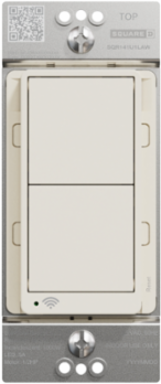 X Series 15A WiFi Energy Monitoring Rocker Switch 1 Rocker, Light Almond