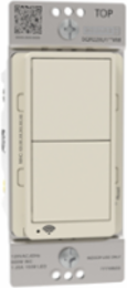 Switch, X Series, single pole, 3 way, WiFi, Matter, light almond
