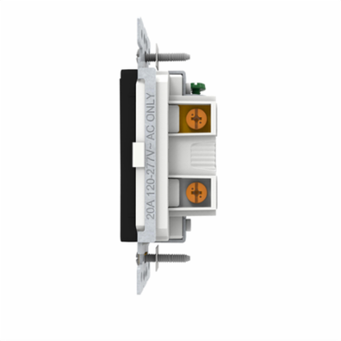 Switch, X Series, 20A, single pole, 1 way, black