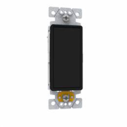 Switch, X Series, 20A, single pole, 1 way, black