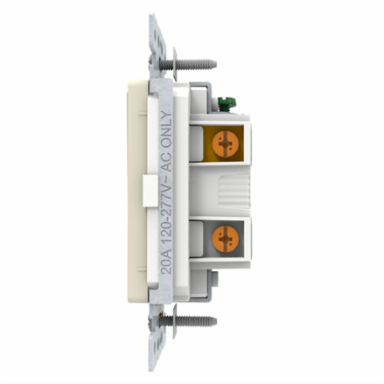 Switch, X Series, 20A, single pole, 1 way, light almond